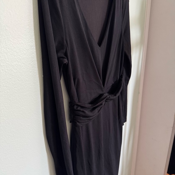 Mexx Black Long Sleeve V-Neck Dress - Picture 5 of 9